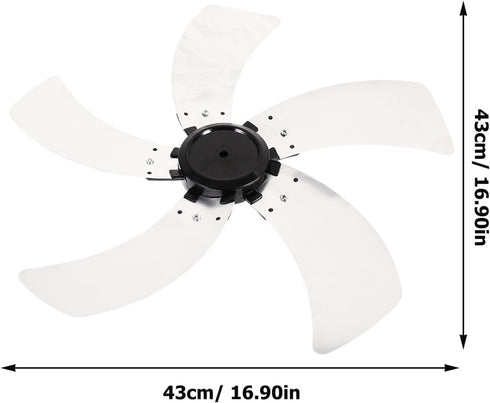 Holibanna 5 Floor Fan Blade Stand Fan Leaves Alloy Fan Leaves Fan Leaves for Table Fan Standing Pedestal Fan Blades Indoor Fan House Fan Table Fan...