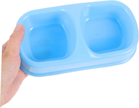 Pet Bowl Dog Water Puppy Bowl Portable Dog Bowl Double Dog Feeder Raised Double Dog Bowl Pet Feeding Station Cat Dish Dog Feeding Bowls Cat Food P...