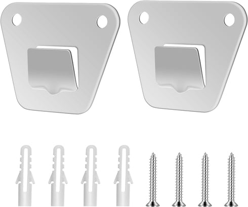 2-Set Wall Mounting Fan Bracket, Heavy Duty Wall Mounting Fan Bracket Holders for Oscillation Fans Solid Steel Fan Wall Mount Bracket with Fasteni...
