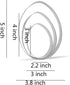 Large Egg Cookie Cutter Set - 5”,4”,3” - 3 Piece - Stainless Steel...