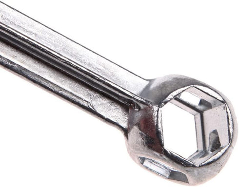 SaiDian 2Pcs Dog Bone Hexagon Wrench Mini Pocket Wrench Bicycle Repair Tool Metal Bicycle Spanner 6-12mm Hexagon Holes Silver Multi-Tool...