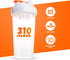 310 Nutrition Protein Shaker Bottle Meal Replacement Blender Cup For Mixing Protein Powders, Lemonade Mix, And Pre Workout (Clear w/White Lid)...