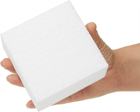 Juvale Floral Foam Blocks for Crafts & Flower Arrangements - 12-Pack 4 x 4 x 2 in White - Lightweight, Cuttable & Sandable Rectangles for DIY Proj...