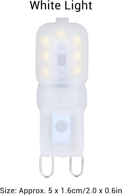 Hyuduo 6Pcs G9 LED Light Bulbs, Bi Pin Base Dimmable 3W Energy Saving 360 Degree Light Light Bulb for Chandelier Ceiling Lamps and Pendant Lamps H...