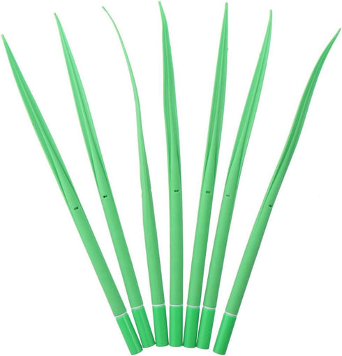 25 Pcs Ballpoint Pens,Green Leaf Like Grass Neutral Pens With Cover Easy Flow Black Ink...