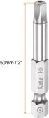 5pcs H5 Pentagon Screwdriver Bit 1/4" Hex Shank 2" Length Magnetic Security Screw Driver Power Tool...