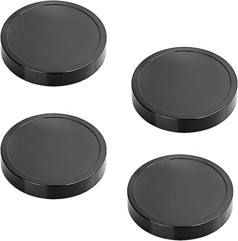 4PCS Flat Lids, Replacement Parts For Magic Bullet Blender, Compatible with Magic Bullet Cups 250W?Black Plastic Lid with 8oz Cup...