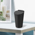 ThinSGO Silicone Trash Can with Lid - Car Cup Holder Trash Bin for Auto, Home, Office (Black)...