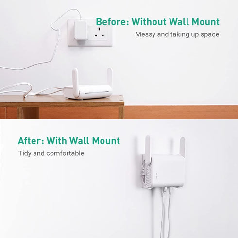 GL.iNet WiFi Router Holder Wall Mount with Screws, Compatible with GL-A1300 (Slate Plus), GL-SFT1200 (Opal), GL-MT1300 (Beryl) Router, Networking ...