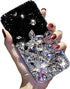 LCHDA Bling Diamond Case for Samsung Galaxy A51, Glitter Clear Crystal Rhinestone Full Diamonds Luxury Sparkle Transparent Bumper Women Girls Prot...