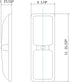Lumitronics RV Euro-Style Interior 12V Ceiling Double Dome Light...