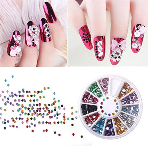 Yimart Pack of 20,Nail Art and Gel Acrylic Drawing Painting Brush Set with Dotting Pen Tools (B)...