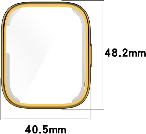 3Pack Screen Protector Cases Compatible with Amazfit Bip 5 Case All-Around Protective Soft TPU Bumper Screen Protector intended for Amazfit Bip 5 ...