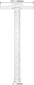 Junior T-Square Plastic Transparent T-Ruler 30cm/ 12 Inch for Drafting & Art Framing 1pc...