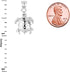 925 Sterling Silver Detailed Turtle Shell Charm Pendant...