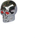 Skull Style Shape Tires Valve Stem Caps Antirust Copper Core for Motorcycle Bike Car, 4 PCs Black and 4 PCs Silver (Total 8 PCs)...