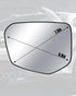 Left Driver Side Mirror Glass Replacement with Power Heated Fit for Honda Civic 2016-2021 Envix 2018-2022 Crider 2019-2022, Convex Mirror Glass Re...