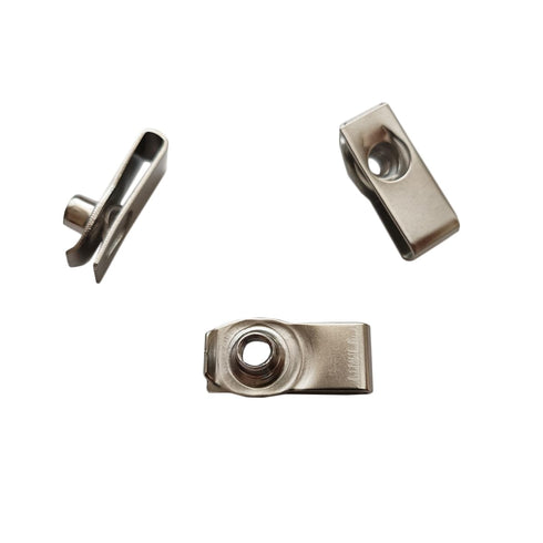 1/4"-20 Long Stainless Steel U -Style Clip-On Nut,U-Type Fasteners (Pack of 25)...