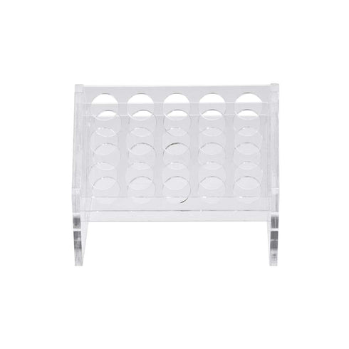 uxcell Slant Rack Acrylic Test Tube Holder 15 Wells for 10ml/15ml Centrifuge Tubes Clear...