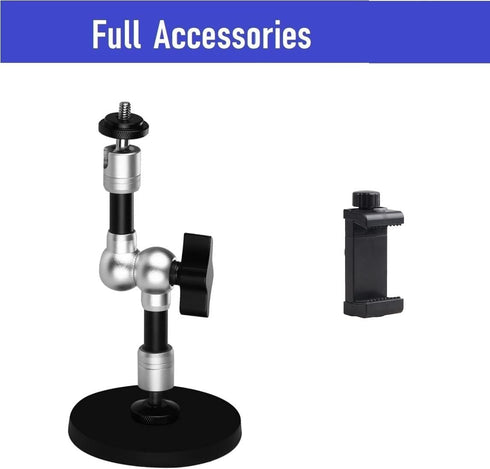 AceTaken Webcam Magnetic Mount,7'' Magic Arm with Magnetic Suction Holder Compatible with Logitech StreamCam C920s Brio C930 C922 C925e C615 and W...