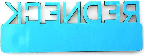 2pcs REDNECK EDITION CAR EMBLEM Chrome Badge 3D Sticker Decal Compatible with F-150 F250 F350 Silverado RAM 1500 (Red/black)...