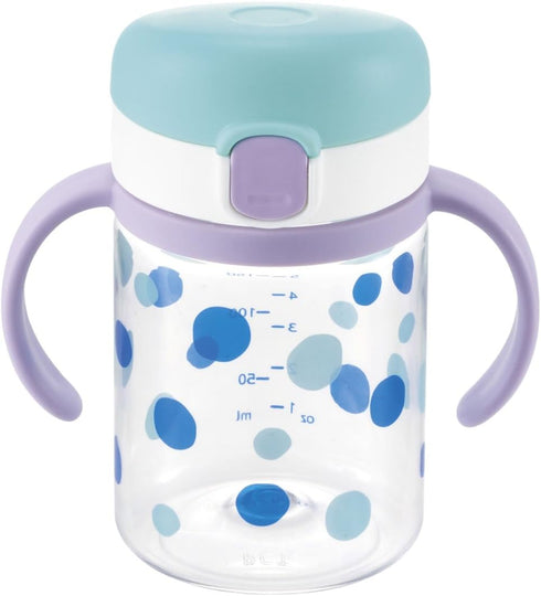 Richell Aqulea outing straw mug 200 Light blue...