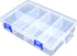 Plastic Compartment Storage Box With Adjustable Divider Removable Grid Compartment for Jewelry Small Accessories Hardware Fitting (8 Grids-Large x...