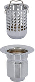 EZ-FLO 3 Inch Removable Kitchen Sink Strainer Drain Extended Shank Junior Duo, Stainless Steel, 1-7/8 Inch to 2-1/4 Inch Opening, 30037...