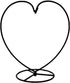 WAJJ Ornament Display Stand Iron Pothook Stand for Hanging Glass Terrarium Creative Decoration for Home Garden Wedding Party Festival (Big Heart-s...