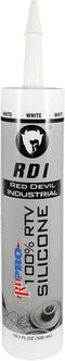 Red Devil 08160I RD PRO Industrial Grade RTV 100% Silicone Weather-Resistant Sealant, 10.1 oz. Tube, White, 1-Pack...