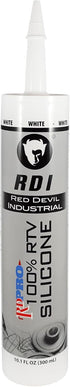 Red Devil 08160I RD PRO Industrial Grade RTV 100% Silicone Weather-Resistant Sealant, 10.1 oz. Tube, White, 1-Pack...