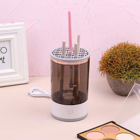 Brushly Pro Cosmetic Brush Cleaner,Brushy Makeup Brush Cleaner, Automatic Spinning Makeup Brush Cleaner For For All Size,Upgraded Electric Makeup ...