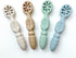 Baby's First Spoon | Self-Feeding Spoon | Toddler Utensil | BPA-Free Silicone 4-Pack (Sandy Beach)...