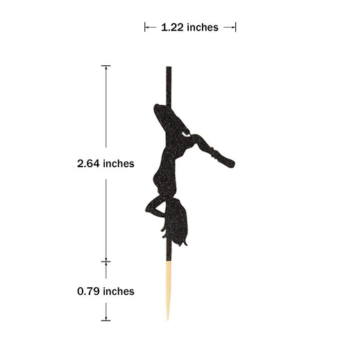 Donoter 48 Pcs Pole Dancing Cupcake Toppers Pole Dancers Cake Picks for Bachelorette Party Birthday Decorations...