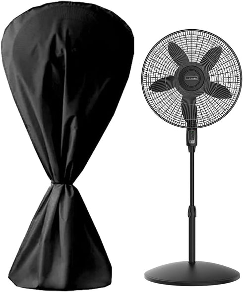 Electric Fan Dust Cover 420D Heavy Duty Standing Round Fan Cover Washable All Electric Fan Sleeve Waterproof Dustproof Protective Cover for Pedest...