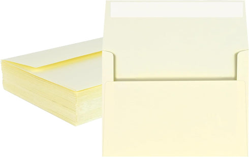 50 Pack 5x7 Envelopes for Invitations,5x7 Envelopes,A7 Envelopes Ivory Self Seal,Printable Envelopes for Wedding,Invitation,Baby Shower,Envelopes ...