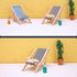 Miniature Beach Chair Props Miniature Dollhouse Folding Chairs Doll House Mini Folding Chairs Mini Lounge Chair Models for Dollhouse Home Desk Gar...