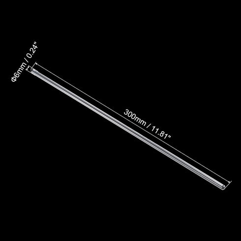 MECCANIXITY 3.3 Borosilicate Glass Stick 11.8" Length 6mm Dia Stir Rod Mixing Tools 8Pcs...