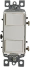 Leviton 1754-2W I5 Amp, 120 Volt, Decora Single-Pole AC Combination Switch, Individual Switches, Commercial Grade, Grounding, White, Image......