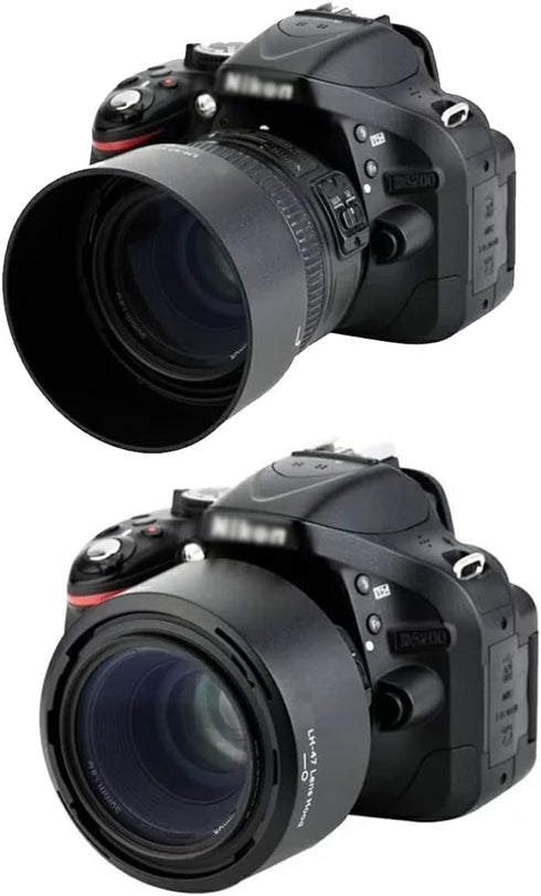 Camera Lens Hood Compatible for Nikon D3500 D7500 D850 w/AF-S NIKKOR 50mm f/1.4G & 50mm F1.8G Lens (Replace HB-47)...