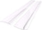 Silicone Gap Cover, (2 Pack) Silicone Gap filler Stopper Kitchen Stove Counter Gap Covers - Flexible Stove Space Fillers, Food Grade (21 Inches, Semi Clear)