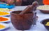 Acacia Wooden Mortar and Pestle Set | Kitchen Tool for All Grinding Purpose| Garlic Mustard Black Pepper Crusher| Medicine and Herb Crusher| India...