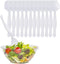 PARTY BARGAINS 8.75" Disposable White Plastic Serving Spoons, 12 Pack, Heavy Duty Kitchenware Serving Spoon Utensil for Wedding, Catering Services...