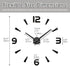 Mintime Large Wall Clock Battery Operated DIY Wall Clock for Modern Decorative Living Room/Office...