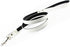 Metal Buckle Pet Collar and Leash Set with Bell Suit for Cats or Puppy Dogs White/Black/Red/Pink/Blue/Brown (S (Collar + Leash), White)...