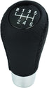 6 Speed Shift Knob Car Shifter Handle PU Leather Gear Stick Head for Most Manual Automatic Vehicles (Black Stitches)...