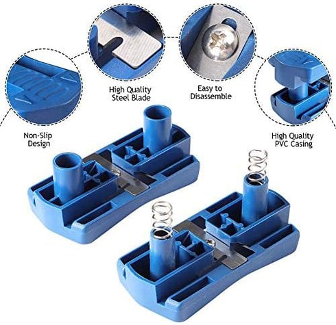 Banding Trimmer, Edgeband Cutter Tools Trimmer for Plywood Melamine Wood Double Veneer Trimmer Cabinet Wood Trimming Woodworking Tool Fit Width Ra...