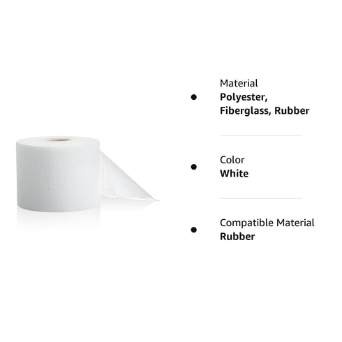 4 Inch x 98 Foot Textile Fiberglass Waterproofing Roof Tape Anti Fracture Membrane Fabric Sheet Reinforcing Mesh Fabric Liquid Drywall Tape Waterp...