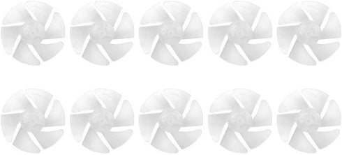 10Pcs Mini Plastic Fan Blades Small Power Hair Dryer Fan Leaves Motor Accessories Replacement...