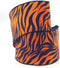Homeford Zebra Print Polyester Wired Ribbon, 2-1/2-Inch, 10 Yards (Royal Blue/Orange)...